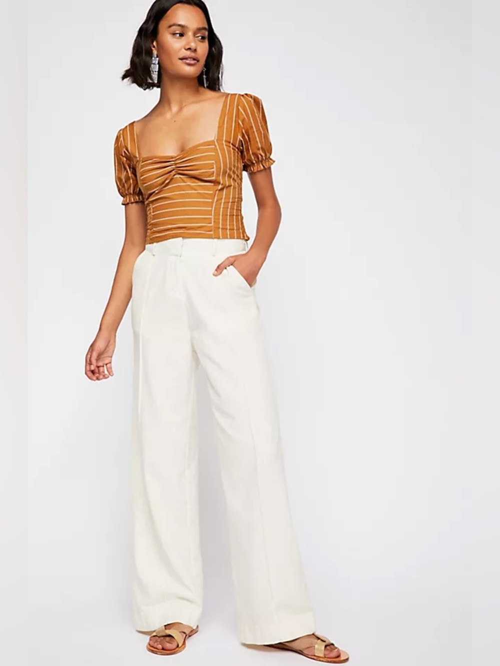 Free People Rose Garden Crop Top Sz Small